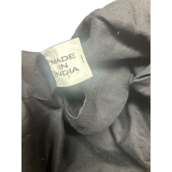 Handmade Patchwork Boho Sling Bag With Embroidered Peace & Flower Design Multico - Picture 5 of 6